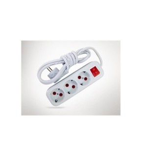 Almera 3lü 3mt Anahtarlı Topraklı Priz (9230203)