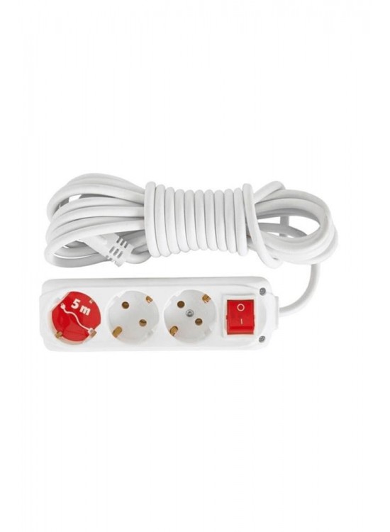 Almera 3lü 5mt Anahtarlı Topraklı Priz (9230205)