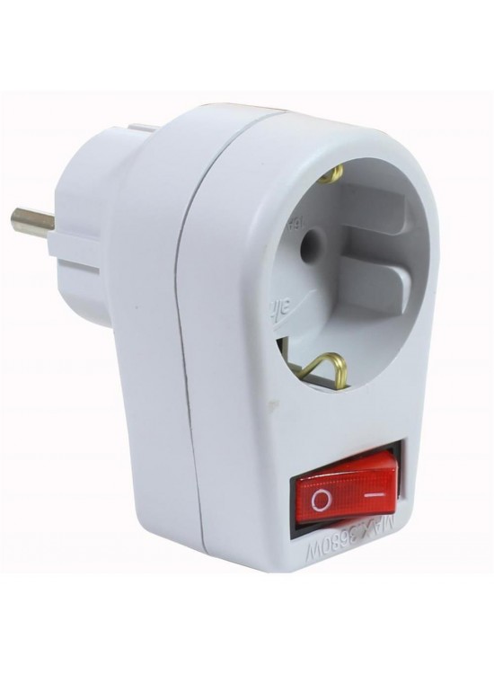 Almera Anahtarlı Topraklı Erkek Beyaz Fiş Almera Anahtarlı Topraklı Erkek Beyaz Fiş