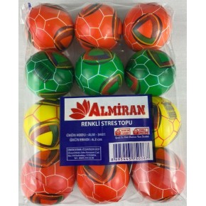 Almiran Stres Topu 6.3 cm Renkli (1 Adet)