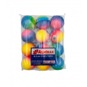 Almiran Stres Topu 6.3Cm  3D Desenli (1 Adet)