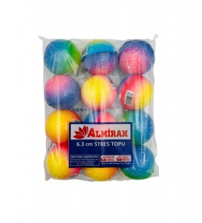 Almiran Stres Topu 6.3Cm  3D Desenli (1 Adet)