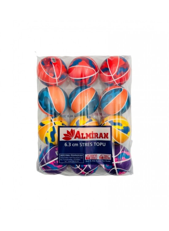 Almiran Stres Topu 6.3Cm Kamuflaj (1 Adet)