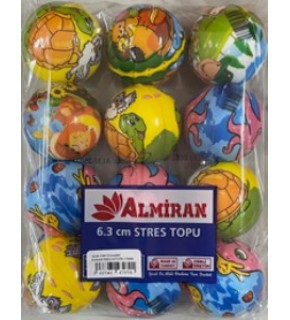 Almiran Stres Topu 6.3Cm Karakter Desenli (1 Adet)