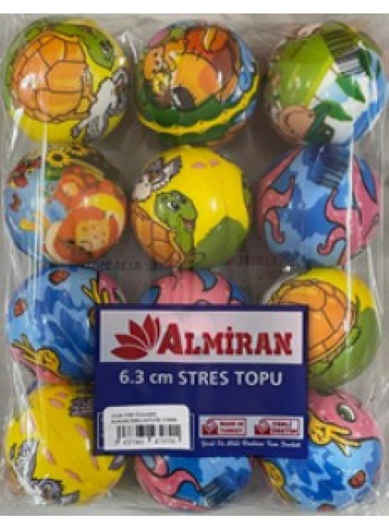 Almiran Stres Topu 6.3Cm Karakter Desenli (1 Adet)