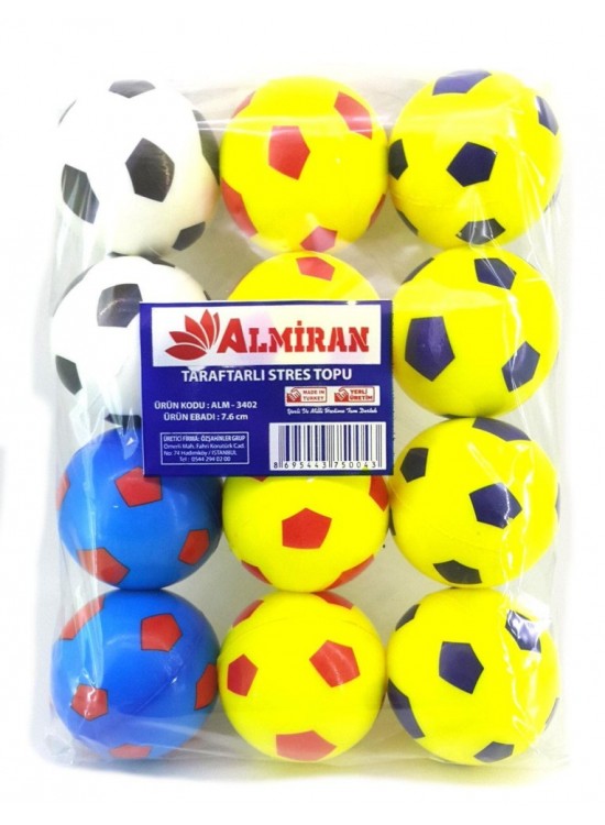 Almiran Stres Topu 7.6Cm Taraftar (1 Adet) Almiran Stres Topu 7.6Cm Taraftar (1 Adet)