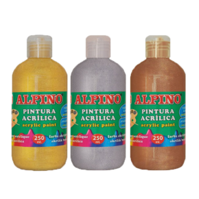 Alpino Akrilik Boya Şişe 250 ML Metalik Bronz DV000134