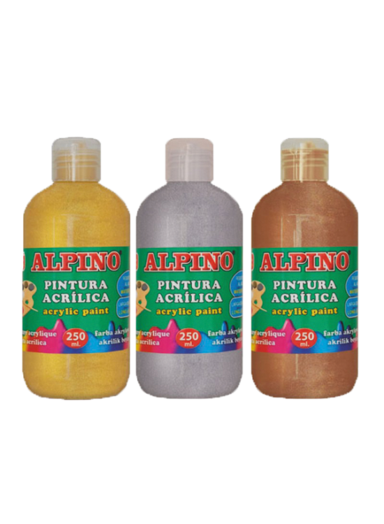 Alpino Akrilik Boya Şişe 250 ML Metalik Bronz DV000134 Alpino Akrilik Boya Şişe 250 ML Metalik Bronz DV000134