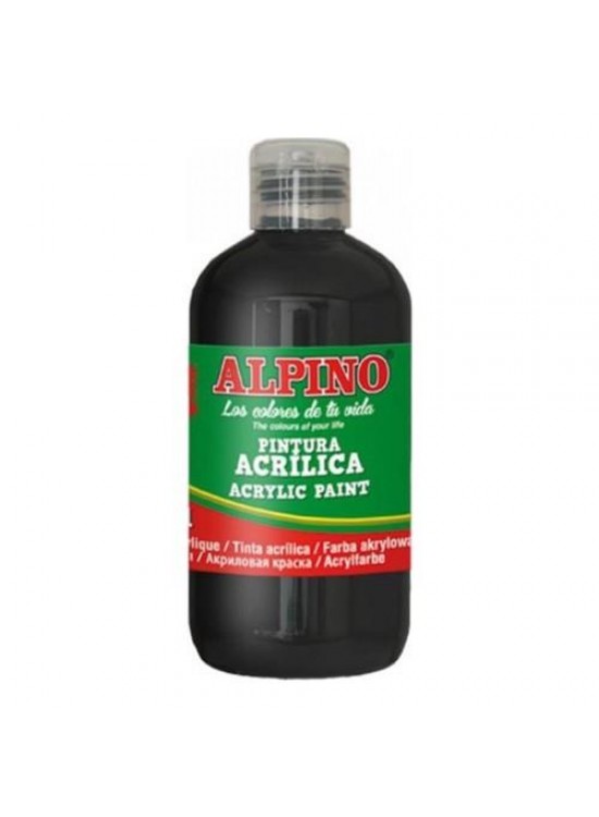 Alpino Akrilik Boya Şişe 250 ML Siyah DV000311 Alpino Akrilik Boya Şişe 250 ML Siyah DV000311