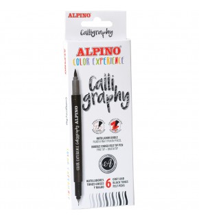 Alpino Calıgraphy Set 6 Lı Çift Yönlü AR-001040