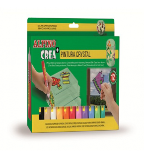 Alpino Cam Boyası Silinebilir 10.5 ML 12 Renk DE000028