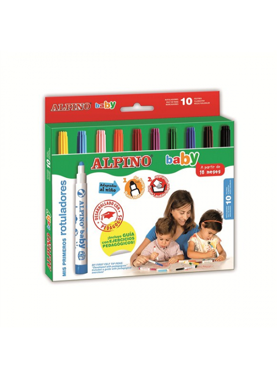 Alpino Keçeli Boya Kalemi Baby 10 LU AR000056