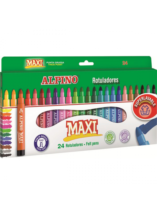 Alpino Keçeli Boya Kalemi Maxi 24 LÜ AR000007