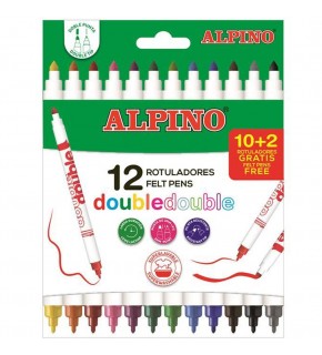 Alpino Keçeli Kalem Çift Taraflı 12 Renk AR002013