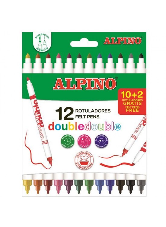 Alpino Keçeli Kalem Çift Taraflı 12 Renk AR002013 Alpino Keçeli Kalem Çift Taraflı 12 Renk AR002013
