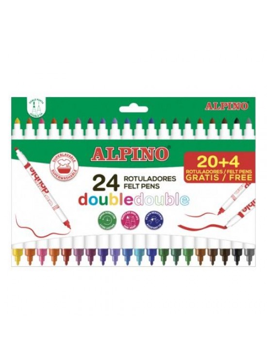 Alpino Keçeli Kalem Çift Yönlü 24 Lü AR-002058