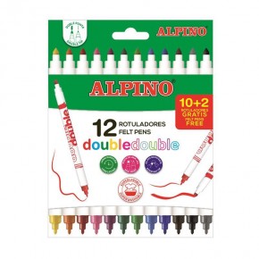 Alpino Keçeli Kalem Çift Yönlü12 Renk AR-002013