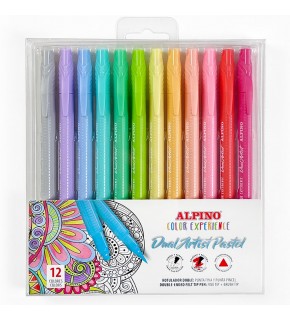 Alpino Keçeli Kalem Dual Art 12 Li Pastel Renk-Çift Yön