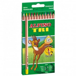 Alpino Kuru Boya Maxi Tri 12 Renk AL-2133
