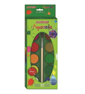 Alpino Sulu Boya 12 Renk AQ000001