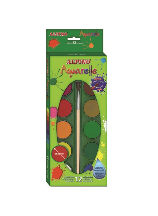 Alpino Sulu Boya 12 Renk AQ000001 Alpino Sulu Boya 12 Renk AQ000001