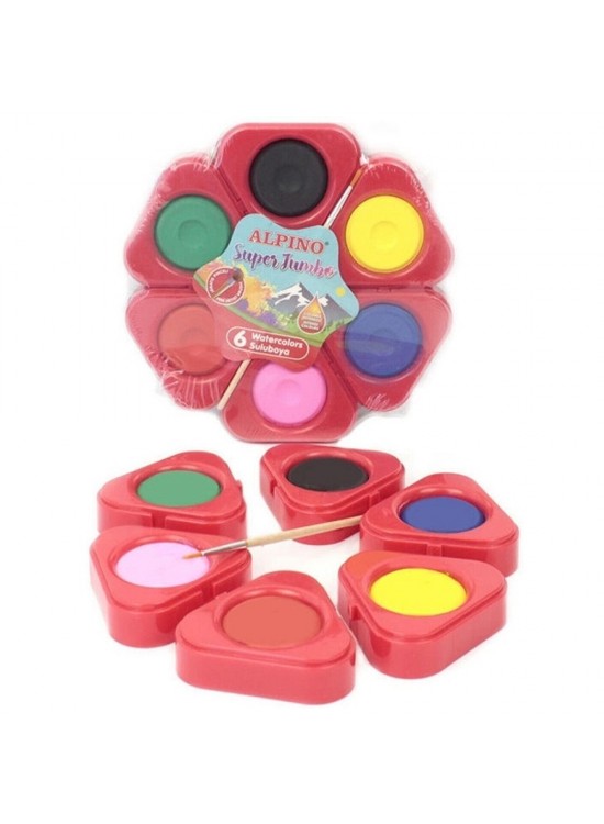 Alpino Sulu Boya Super Jumbo 6 Lı AQ-05 Alpino Sulu Boya Super Jumbo 6 Lı AQ-05