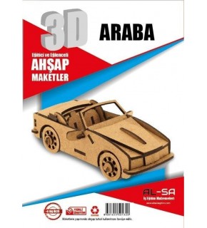 Alsa 3D Ahşap Maket Yap Boya