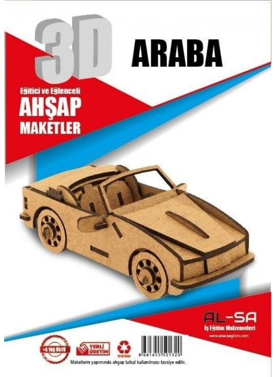 Alsa 3D Ahşap Maket Yap Boya