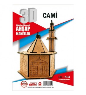 Alsa 3D Ahşap Maket Yap Boya Cami