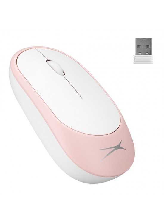 Altec Lansing ALBM7314 Pembe 2.4GHz USB 1200DPI Alkalin Pilli Kablosuz Mouse
