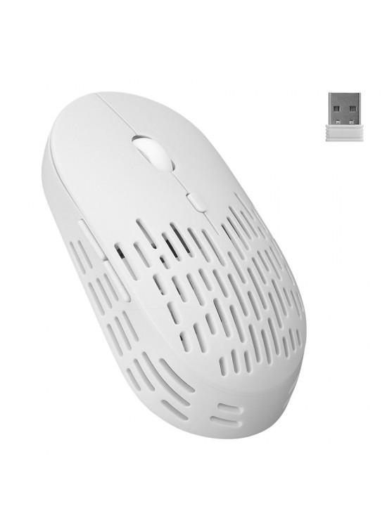 Altec Lansing ALBM7422 Beyaz 2.4GHz Şarj Edilebilir Tek Renkli 1600DPI Optik Kablosuz Mouse
