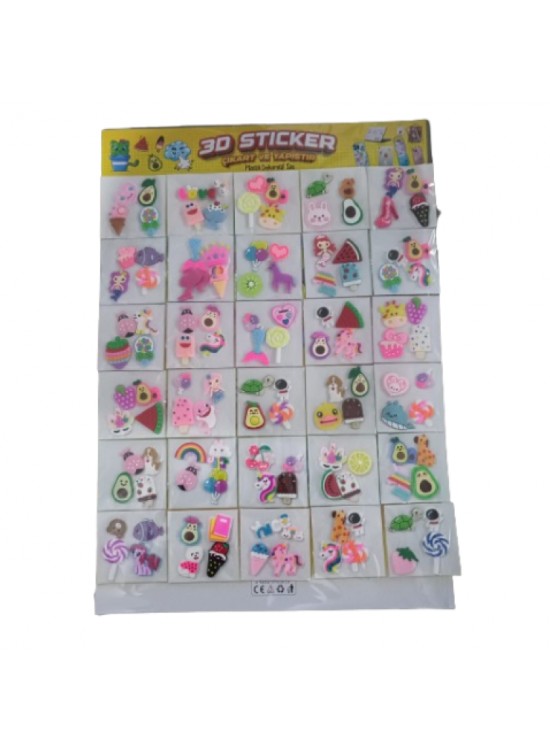Altıntaş Plastik 3D Sticker Kartela (1 Adet)