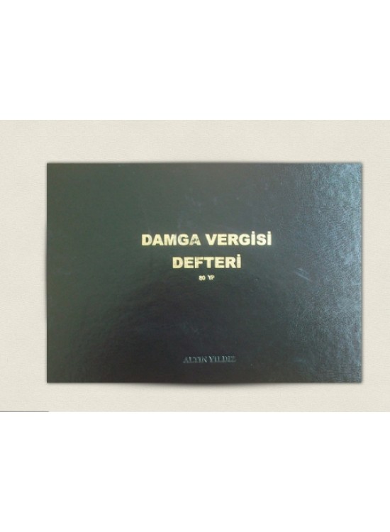 Altınyıldız Damga Vergisi Defteri Ciltli 80Yp Altınyıldız Damga Vergisi Defteri Ciltli 80Yp
