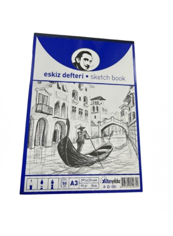 Altınyıldız Eskiz Defteri Blok A3 50yp