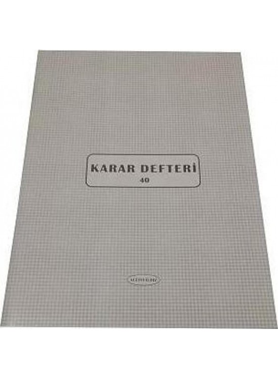 Altınyıldız Karar Defteri Karton Kapak 40 Yaprak (1 Adet) Altınyıldız Karar Defteri Karton Kapak 40 Yaprak (1 Adet)