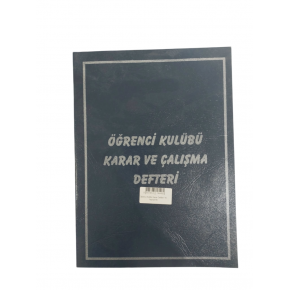 Altınyıldız Öğrenci Kulbü Karar Defteri 40 Yaprak Pp