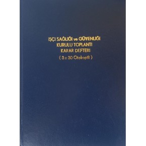 Altınyıldız Oto.işçi Sağlığı Topl. Karar Deft.Ciltli 3 Nüsha