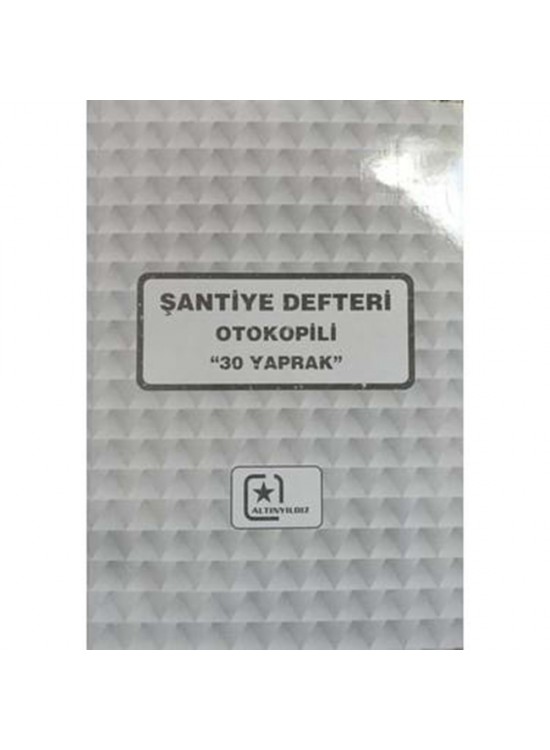 Altınyıldız Şantiye Defteri Aylık Otokopili 2. Nüsha (1 Adet) Altınyıldız Şantiye Defteri Aylık Otokopili 2. Nüsha (1 Adet)