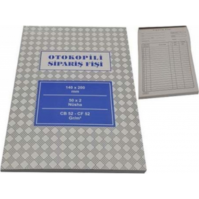 Altınyıldız Sipariş Fişi Otocopyli 50 Yaprak 14x20 (1 Adet)