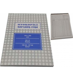 Altınyıldız Sipariş Fişi Otocopyli 50 Yaprak 14x20 (1 Adet)