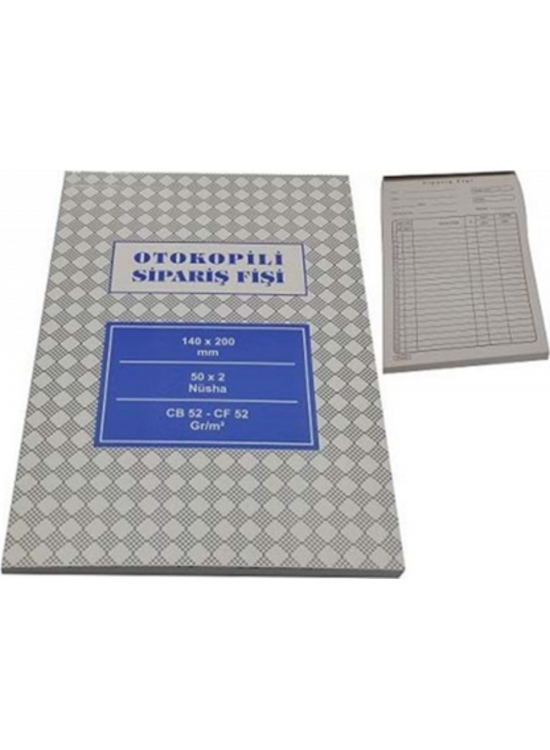 Altınyıldız Sipariş Fişi Otocopyli 50 Yaprak 14x20 (1 Adet)