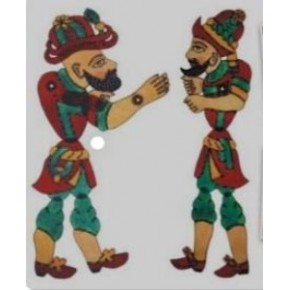 Anadolu Hacivat Karagöz Sahneli Perdeli Gölge Oyun