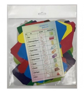 Anadolu Oyuncak Karton Geometrik Şekiller 25 Li