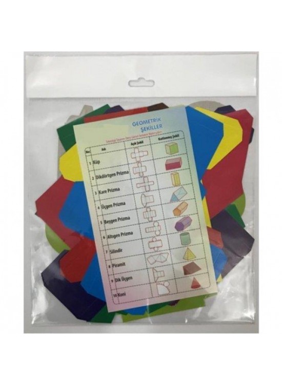 Anadolu Oyuncak Karton Geometrik Şekiller 25 Li