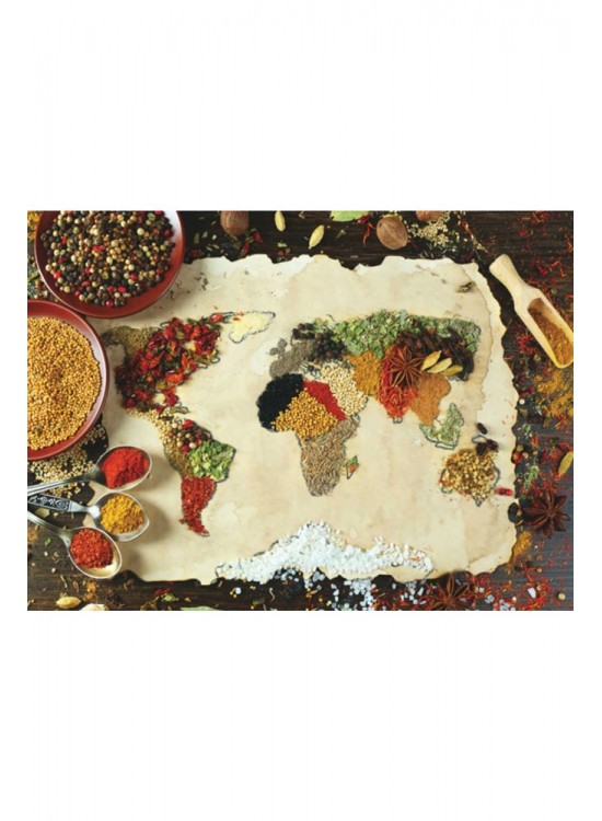 Anatolian Puzzle 1000 Parça Baharat Dünya Haritası Anatolian Puzzle 1000 Parça Baharat Dünya Haritası