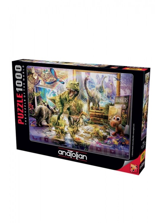 Anatolian Puzzle 1000 Parça Dinazorlar Sahnede Anatolian Puzzle 1000 Parça Dinazorlar Sahnede