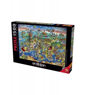 Anatolian Puzzle 1500 Parça Avrupa Haritası