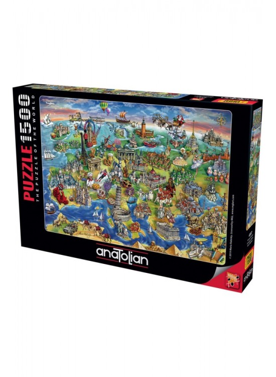 Anatolian Puzzle 1500 Parça Avrupa Haritası