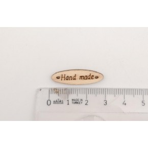 Çanta Aksesuar 0.8X2.8 Cm Cm Ahşap Etiket 1 Adet No:3