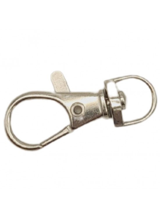 Çanta Aksesuar 1 cm Gümüş Renk No:2 Kanca 1 Adet